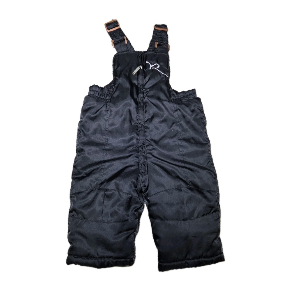Rocawear Kids‎ Snow Bib Pants 12M Black Insulated Ski Snowboard Overalls Winter